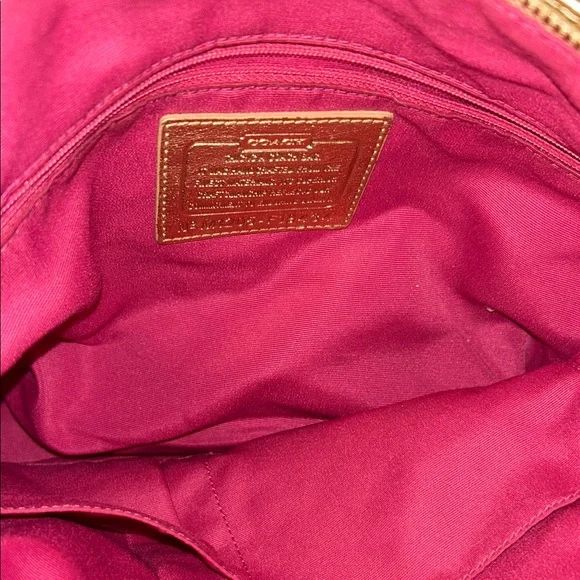 Coach Poppy C Graffiti with Gold Accents and gold tag EUC (see description) - Picture 11 of 12